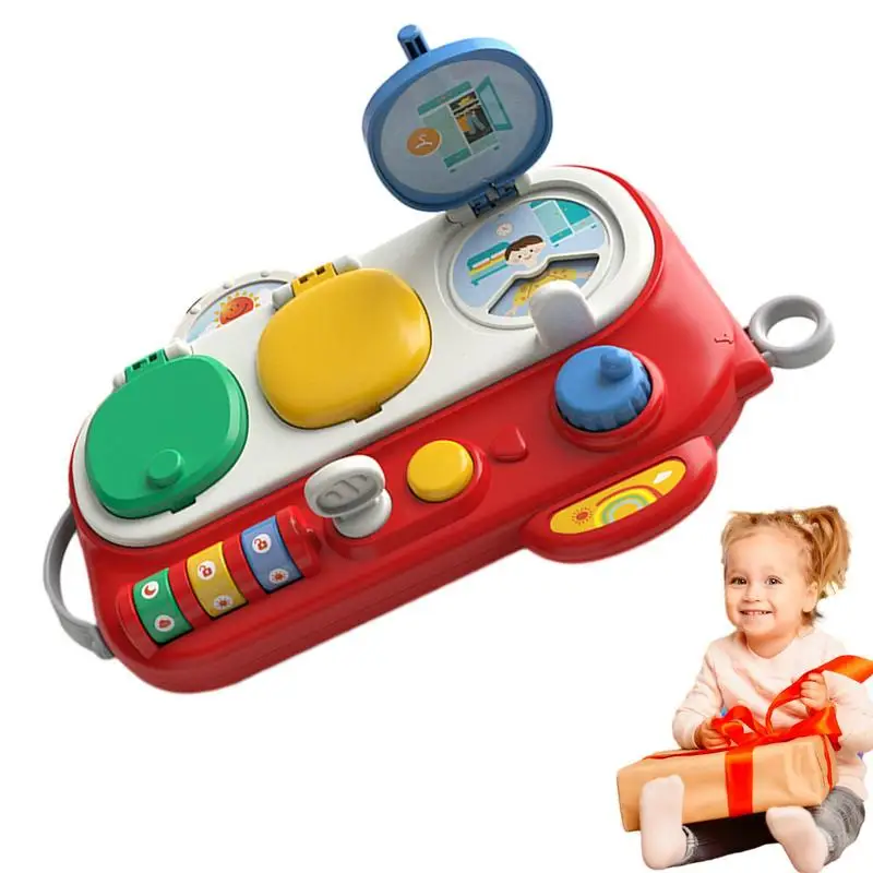 

Montessori Busy Cube Educational Montessori Travel Toy Hand-Eye Coordination Educational Board Game For Fine Motor Skills
