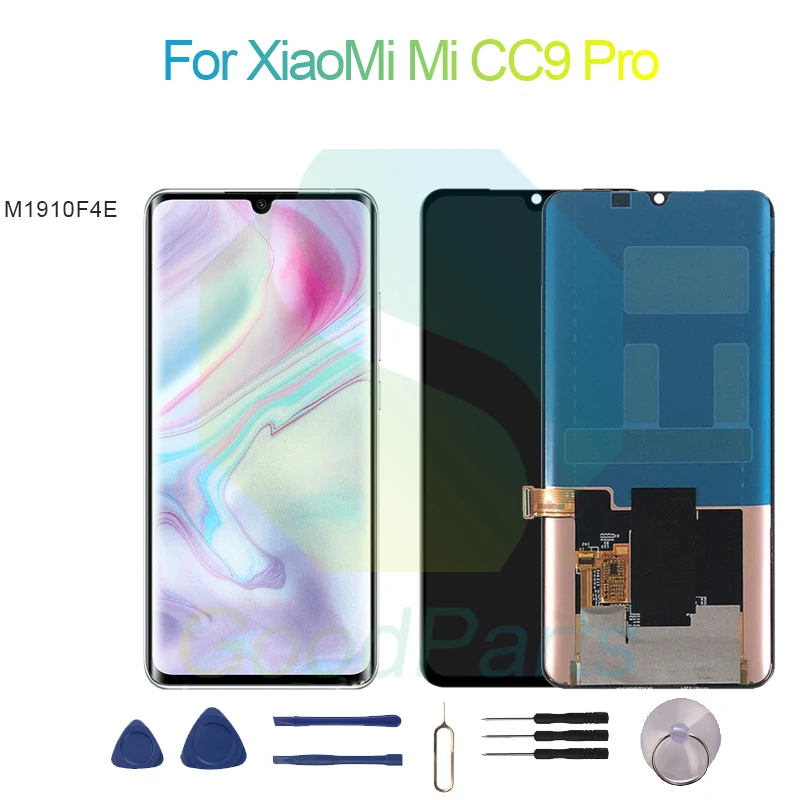 ЖК-дисплей для XiaoMi Mi CC9 Pro, экран 6,47 дюйма M1910F4E Mi CC9 Pro, сменный сенсорный дигитайзер в сборе
