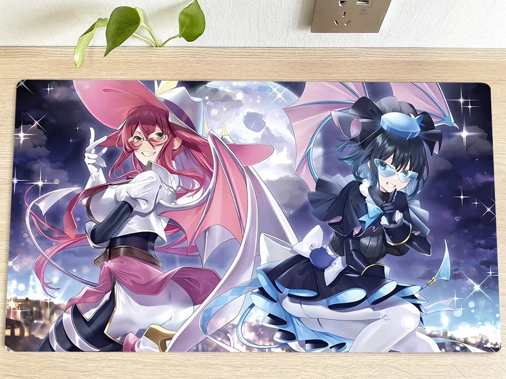 

YuGiOh Playmat Evil Twin Lilla & Ki-sikil TCG CCG Mat Trading Card Game Mat Table Desk Mouse Pad Gaming Play Mat Mousepad