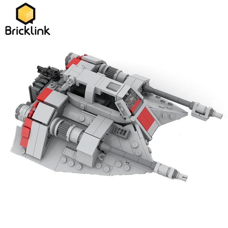 Bricklink Космос войны оружие Hoth Snowspeeders T-47 Airspeeder снежное поле модель строительных блоков игрушки Детский подарок 75144