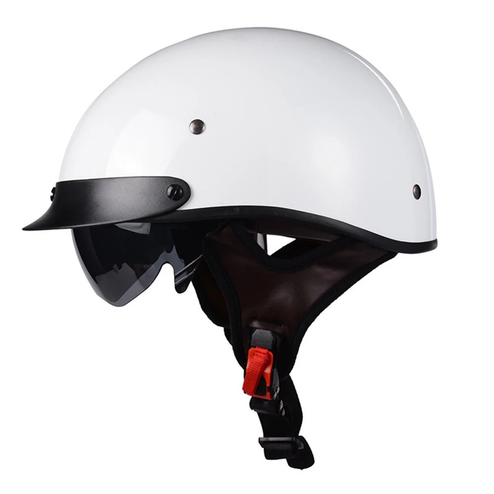 

LVCOOL Motorcycle Helmet Retro Summer Moto Men Helmet Open Face Motorcycle Accessories for Cruiser Chopper Women Men D Type-2XL