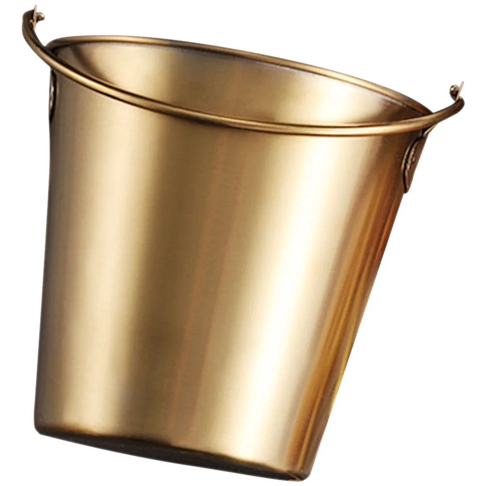 

Bucket French Holder Fries Snack Storage Containerchicken Restaurant Barparty Fried Chips Steel Stainless Desktop
