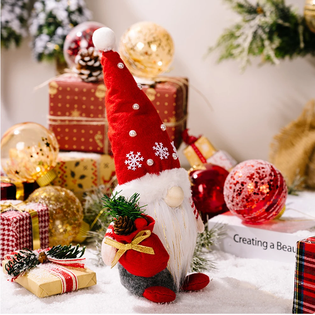 

1pcs Of Christmas Gnome Plush Santa Doll Gonk Dwarf Elf Xmas Easter Decoration Gifts Xmas Navidad Natal New Year 2023
