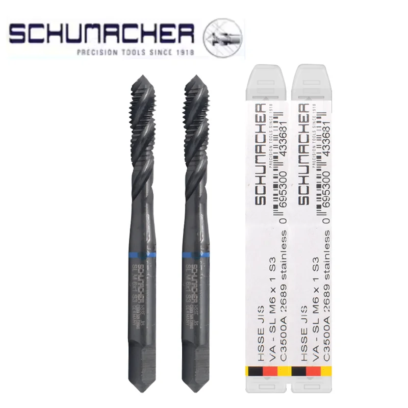 

Метчики SCHUMACHER M3 M4 M5 M6 для нержавеющей стали