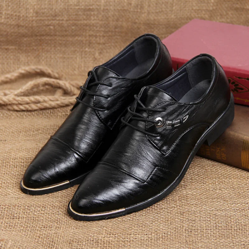 

Men's Leather Shoes Seasons New Casual Fashion Business Suits Handsome Pointed