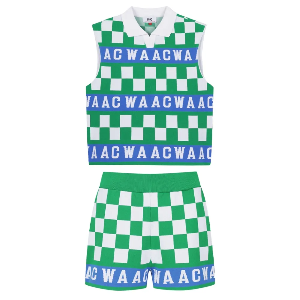 Высококачественный женский костюм для гольфа осенний вязаный жилет спортивные