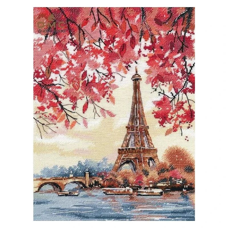 Романтика Парижа Набор для вышивки крестиком Amishop романтика Эйфелева башня