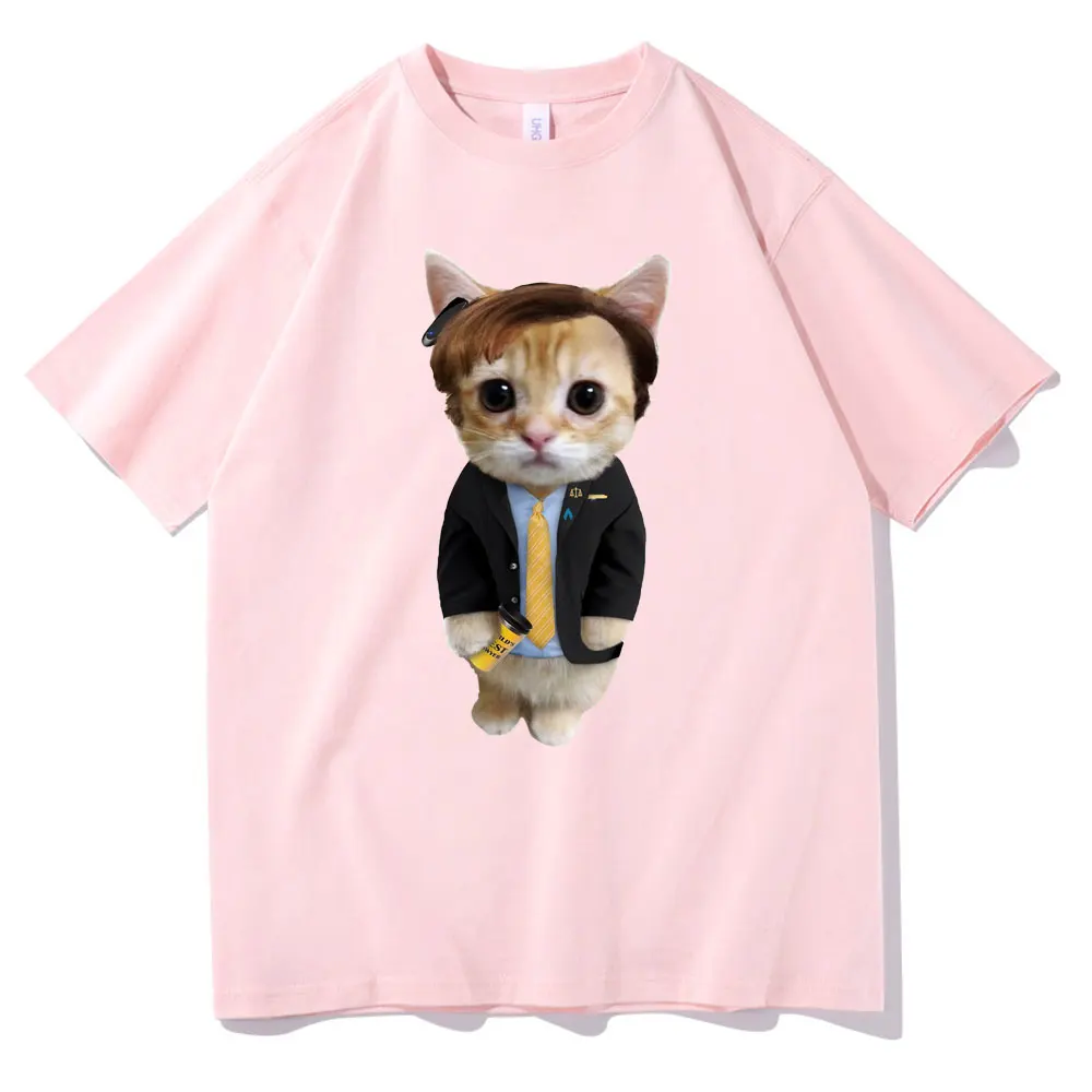Футболка мужская оверсайз с рисунком грустного плача кошки Китти