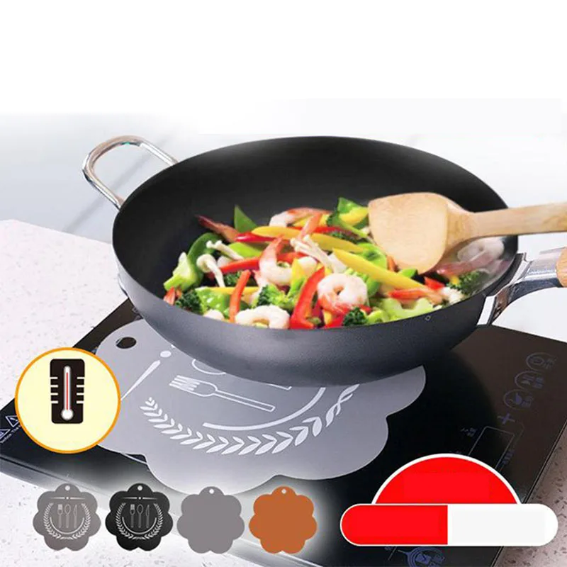 

Induction Cooktop Mat Silicone Fiberglass Induction Hob Protector Mat Anti-Slip