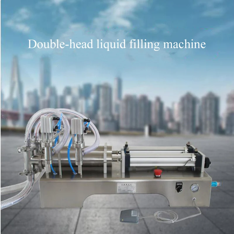 

Widely Used Horizontal Double Head Liquid Filling Machine, Pneumatic Piston Filling Machine