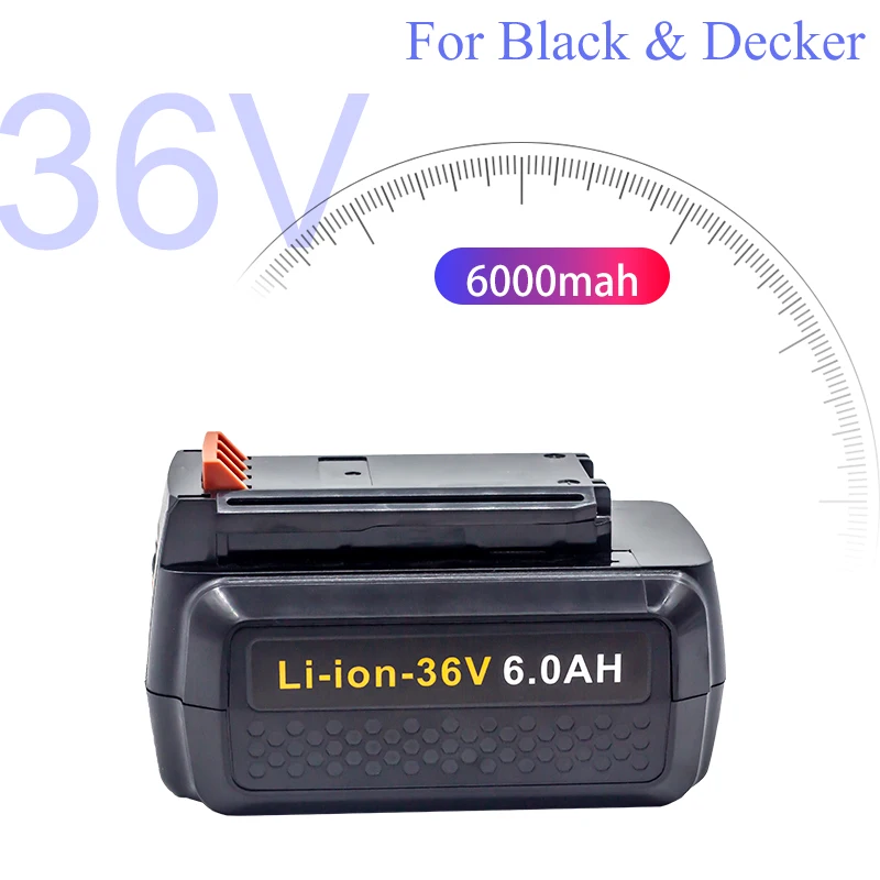

Литий-ионный перезаряжаемый аккумулятор LBXR36 BL2036 LBX2040 LST136,LST420,LST220 L50 для электроинструмента Black & Decker 36 в 6000 мАч