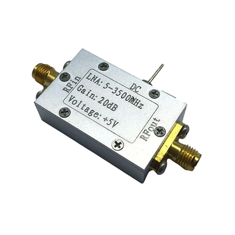 

1 PCS ABS Rf Wideband Low Noise Amplifier High Frequency Amplifierr 5-3500Mhz Gain 20Db