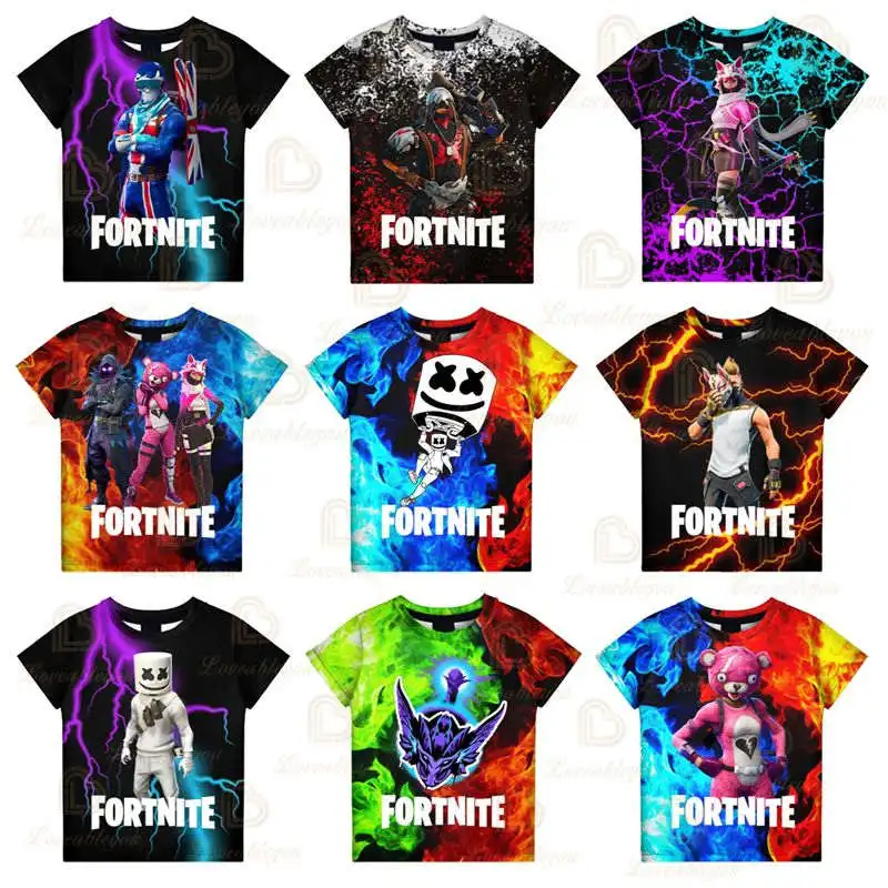 

Fortnite Battle Royal Victory Men Women Kids T-shirt Hero Game 3D Print Tshirt Tops Boys Girls Cartoon Tops Baby Clothes