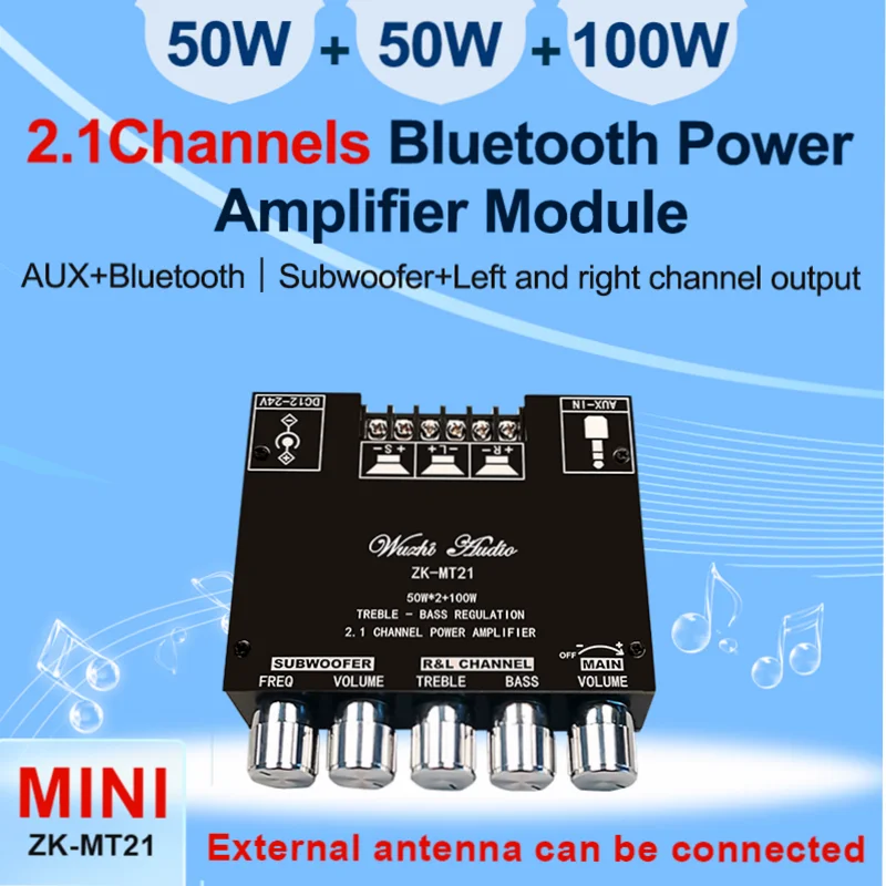 Плата усилителя сабвуфера 50 Вт x2 + 100 |