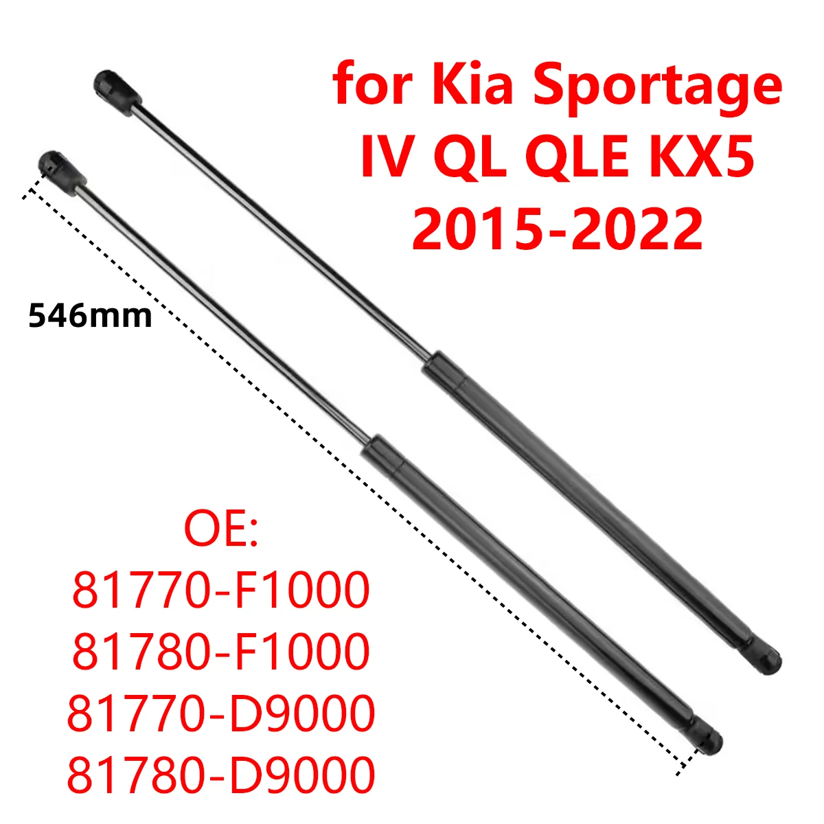 

2 шт. 81780-F1000 для Kia Sportage IV QL QLE KX5 2015-2022, задний багажник автомобиля, багажник, газовые стойки, подъемные опорные стержни