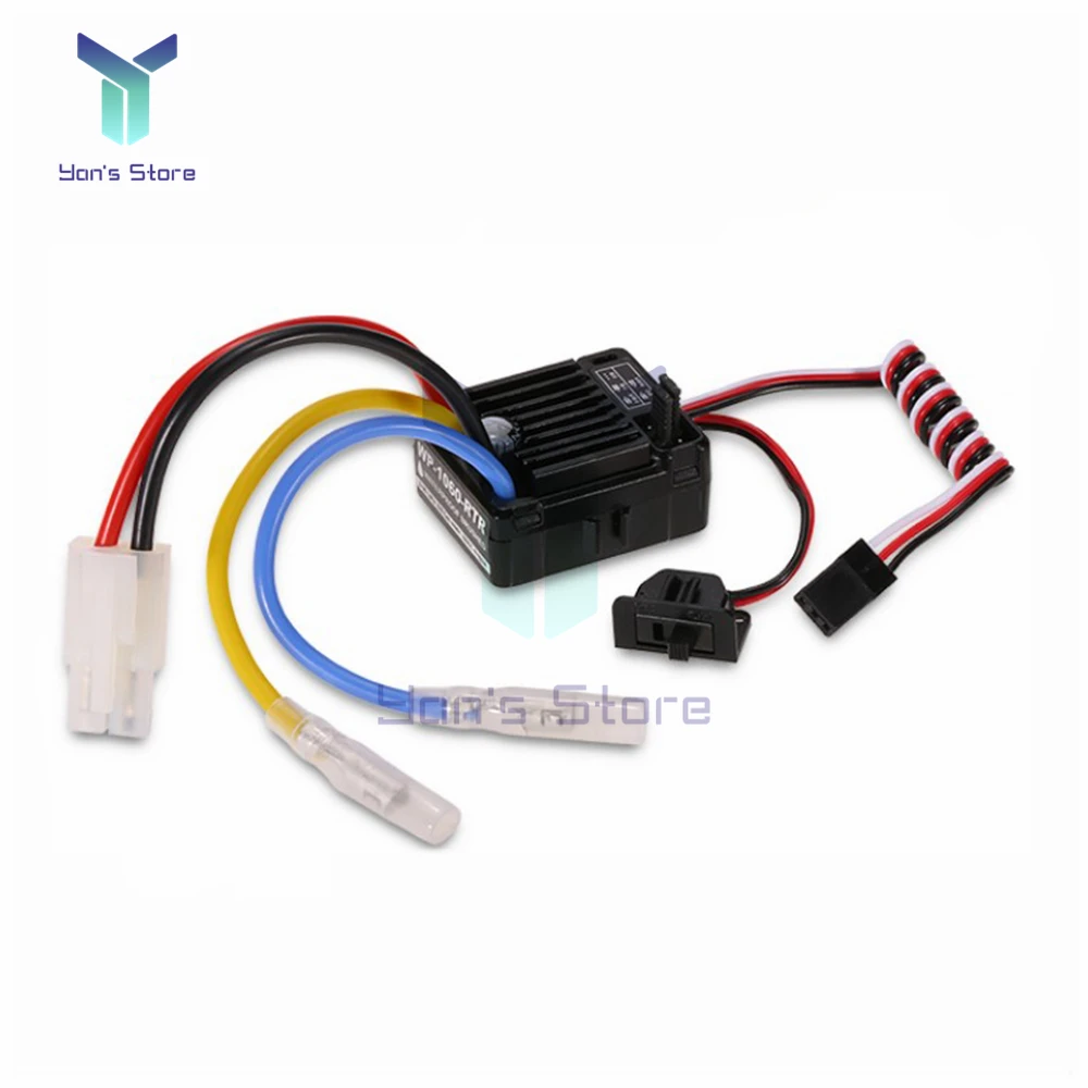 WP-1060-RTR 60A матовый электронный регулятор скорости ESC для 1:10 RC машина HSP водонепроницаемый Радиоуправляемый автомобиль Лодка Axial SCX10