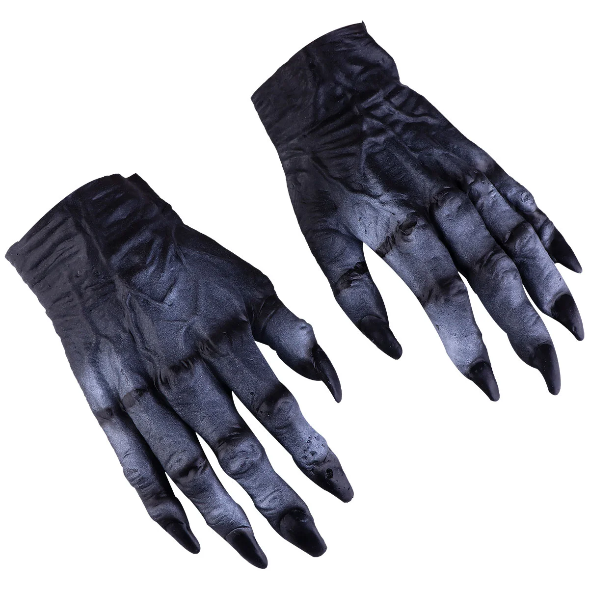 

Halloween Ghost Claw Gloves Party Cosplay Props Black Outfit Vinyl Golden Pink Nails Witch Costume