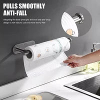 bathroom toilet paper holder kitchen roll tissue stand organizer wall mounted food wrap roll holder stainless steel towel racks