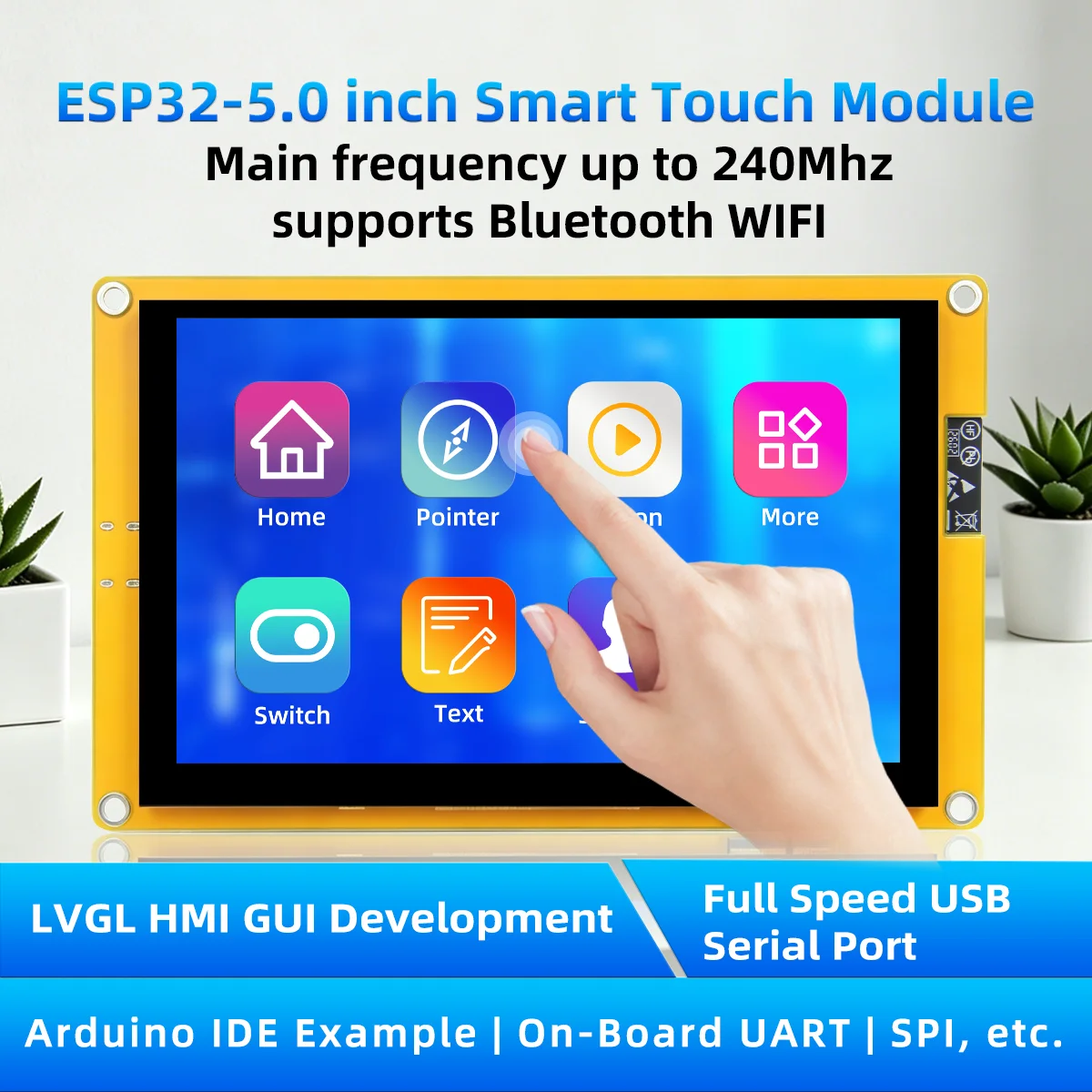 Фото ESP32-S3 HMI 8M PSRAM 16M Flash Arduino LVGL WIFI&Bluetooth 4.3