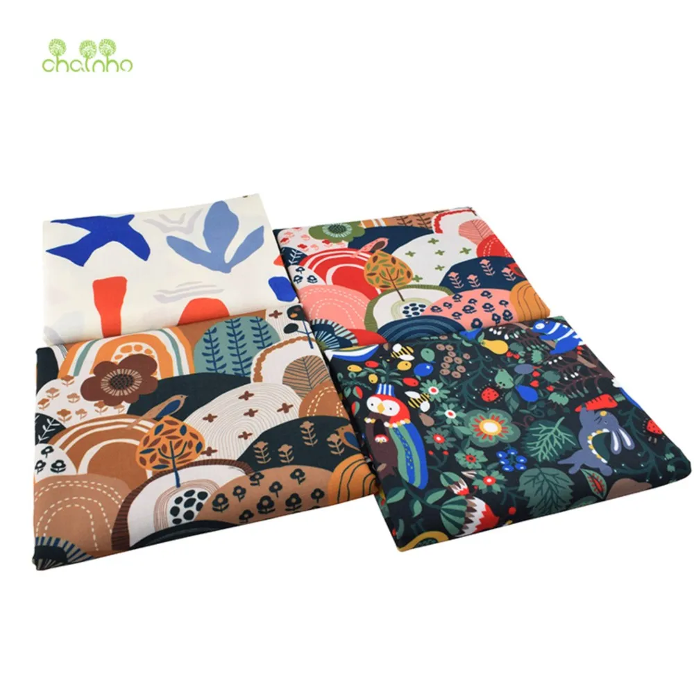 

Chainho,Printed Cotton Linen Fabric,Cartoon Parrot Series,DIY Quilting & Sewing Material,Sofa,Curtain,Bag,Cushion,Table Cloth