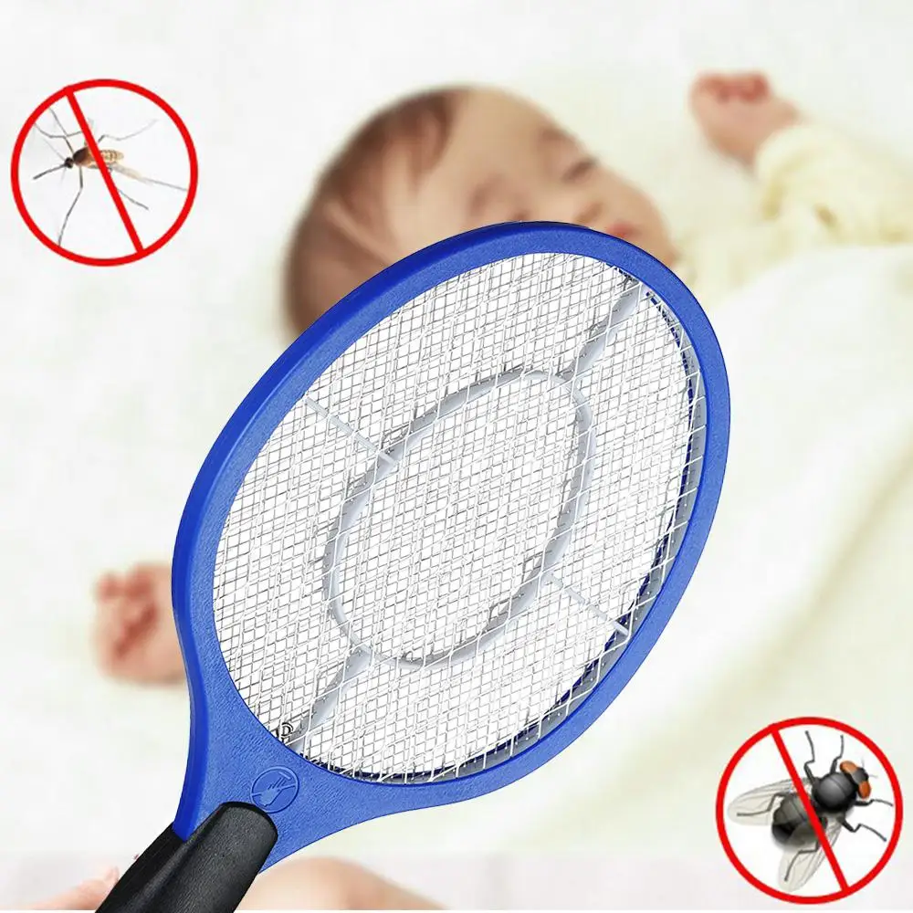 

Electric Mosquito Swatter Operated Hand Racket Insect Pest Bug Fly Mosquito Zapper Swatter Killer Home Garden Outdoor Camping