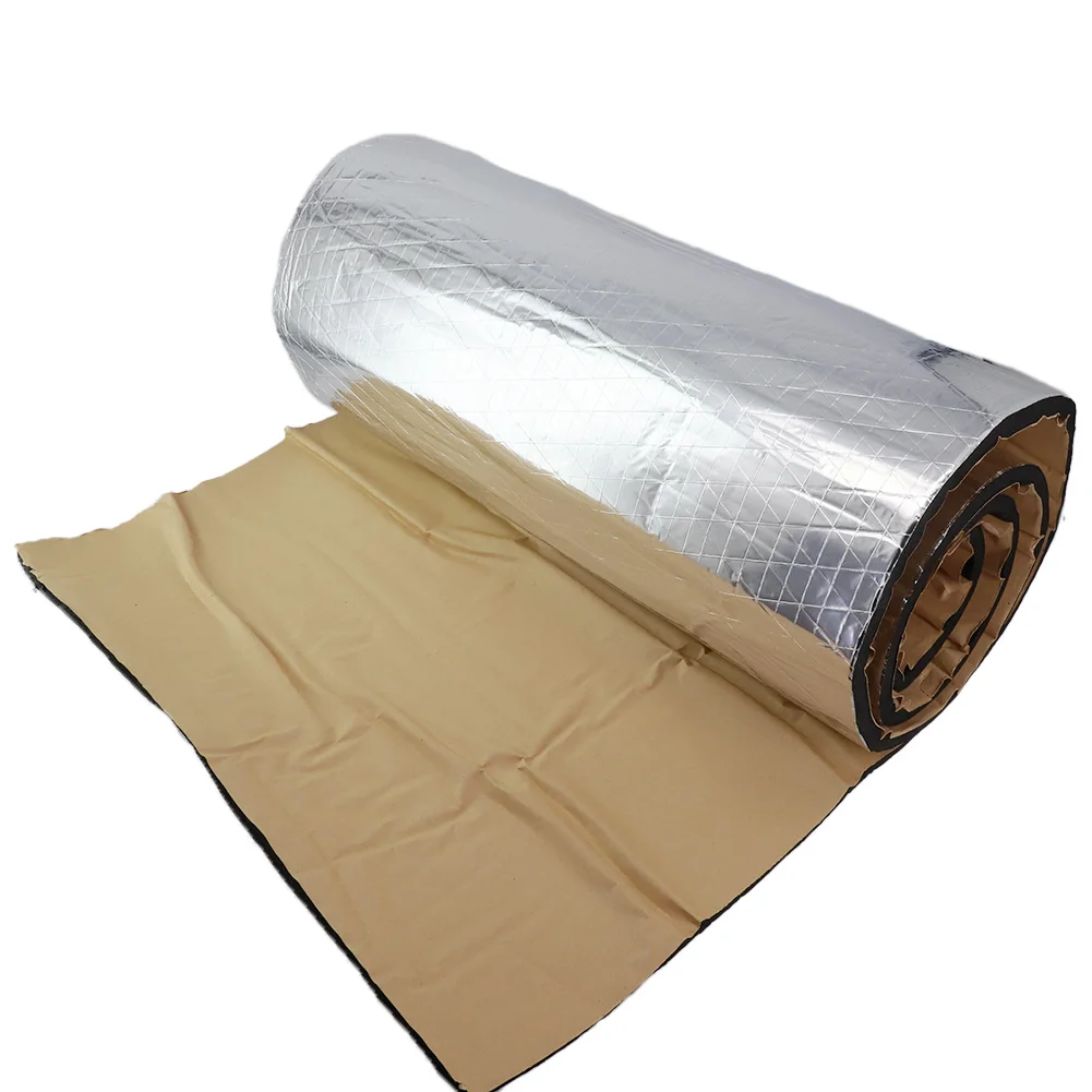 

1pc Soundproof Foam Car Soundproof Self-Adhesive Heat & Noise Insulation Pad Acoustic Foam 50*200cm For Recording Studios /Car