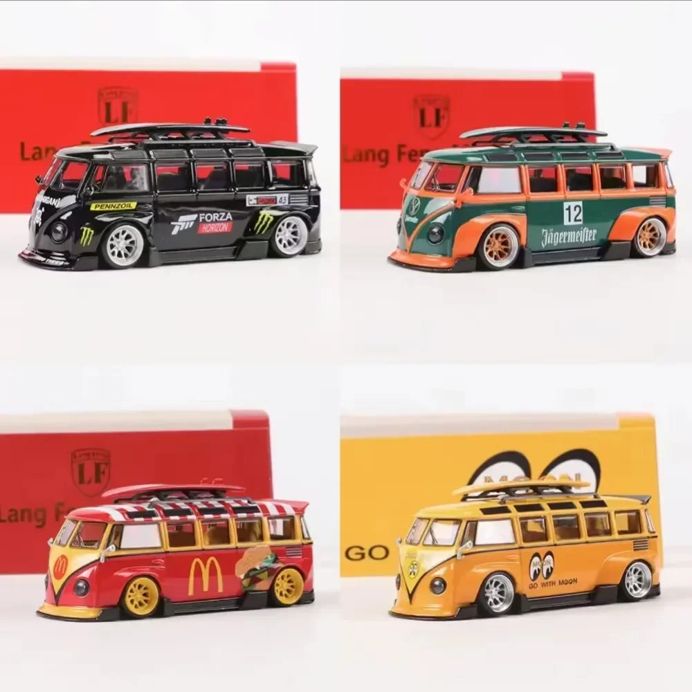 Flame 1:64 Volkswagen T1 Van Kombi широкий корпус настоящая масштабная миниатюра литая под
