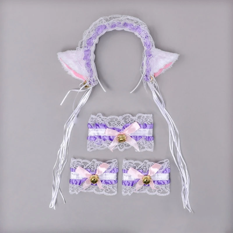 Повязка на голову плюшевая с искусственными ушками для девочек и женщин |