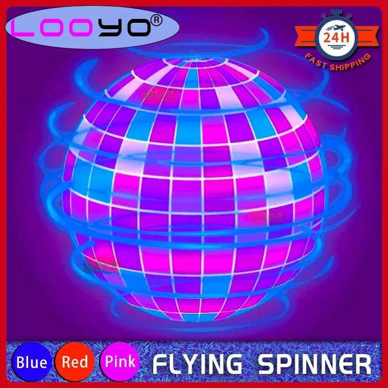 

Flying Ball Spinner Flyorb Magic With LED Lights Drone Hover Ball Fly Nova Orb Flying Boomerang Fidget Toys Kids Boys Girls Gift