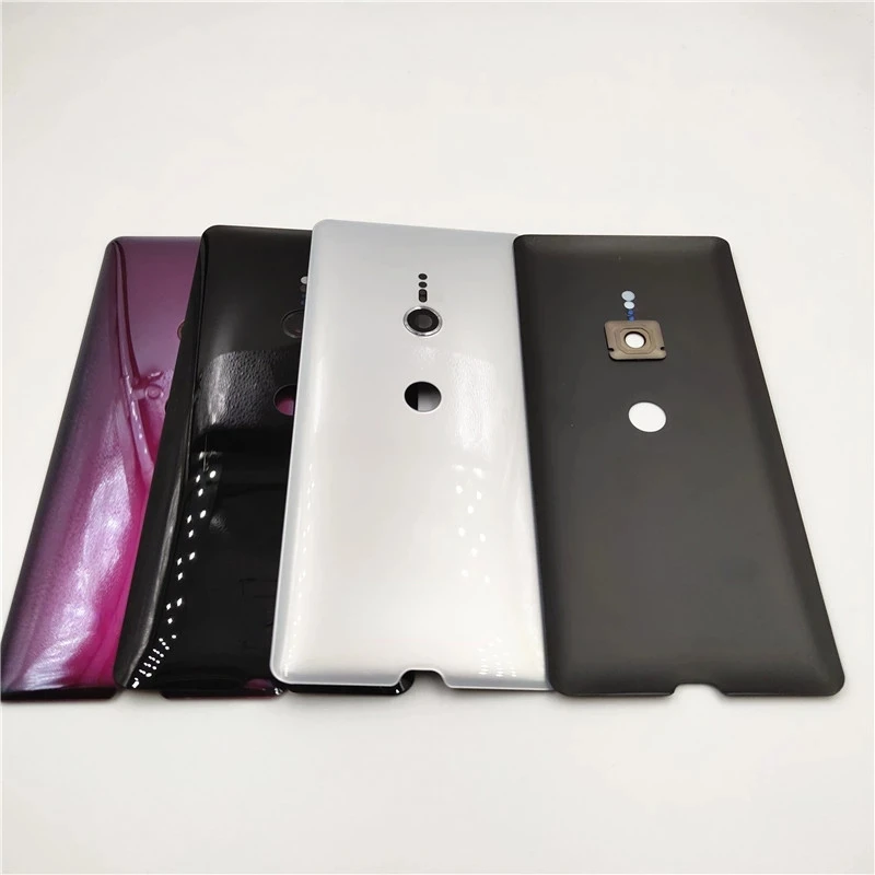 Оригинальная керамическая стеклянная задняя крышка батарейного отсека для Sony Xperia XZ3 H9436 H9493 H8416 H9496 задняя крышка корпус с объективом камеры