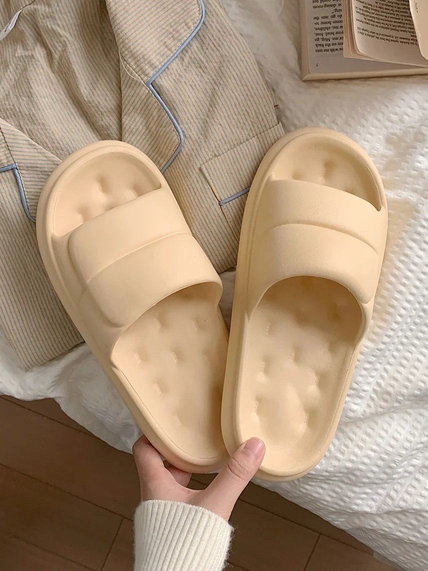 Lovers' Home Bathroom Eva Anti-skid Slipper Men And Women 2023 Summer And Korean Version Ins Simple Soft Thick Soled Slipper