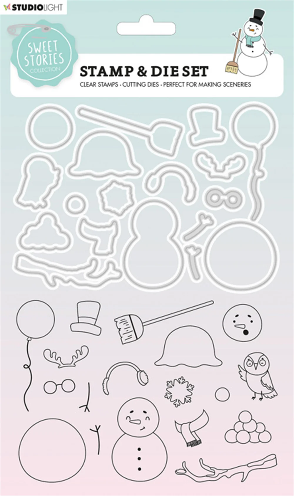 

Hot Sale Stamps Metal Cutting Die - Snowman New Scrapbook Diary Decoration Embossing Stencil Handmade Diy Greeting Card Template