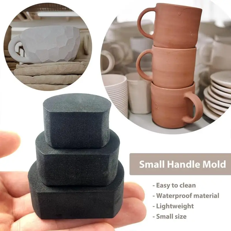 

12Pcs Cup Handle Molds Convenient Lightweight Compact Pottery Clay Mug Handles Making Tool Various Shapes Molds Pottery Shop