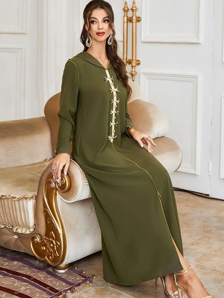 Рамадан Eid Kaftan арабский абайя Дубай Турция Ислам Мусульманский хиджаб платье молитвенная одежда Абая для женщин длинное женское платье ...