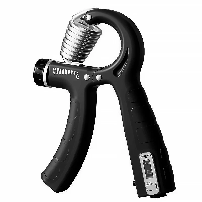 

5-60kg Adjustable Countable Hand Grip Strength Exerciser Hand Strength Spring Finger Clamps Wrist Expander Fitness Tools