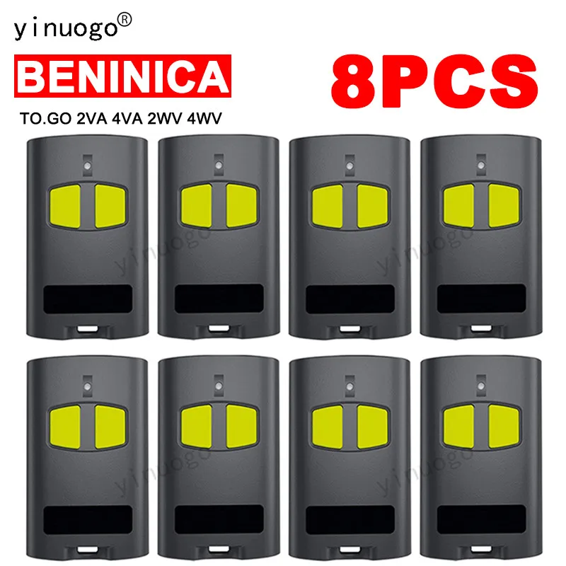 

8PCS BENINCA Remote Control TO.GO 4VA 2VA 4WV 2WV Garage Door Control 433.92MHz Rolling Code Gate Opener 2 / 4 Channels