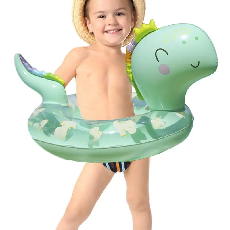 

Kids Inflatable Dinosaur Pool Floats Tube Swimming Rings Summer Beach Floaty Party Toys Lounge Raft For Kids Water Toys