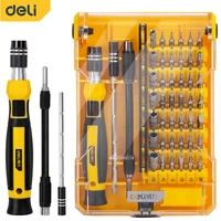 deli 45 in 1 precision screwdriver set magnetic screw driver electronics repair tool kit for iphonewatchmacbookxboxpc