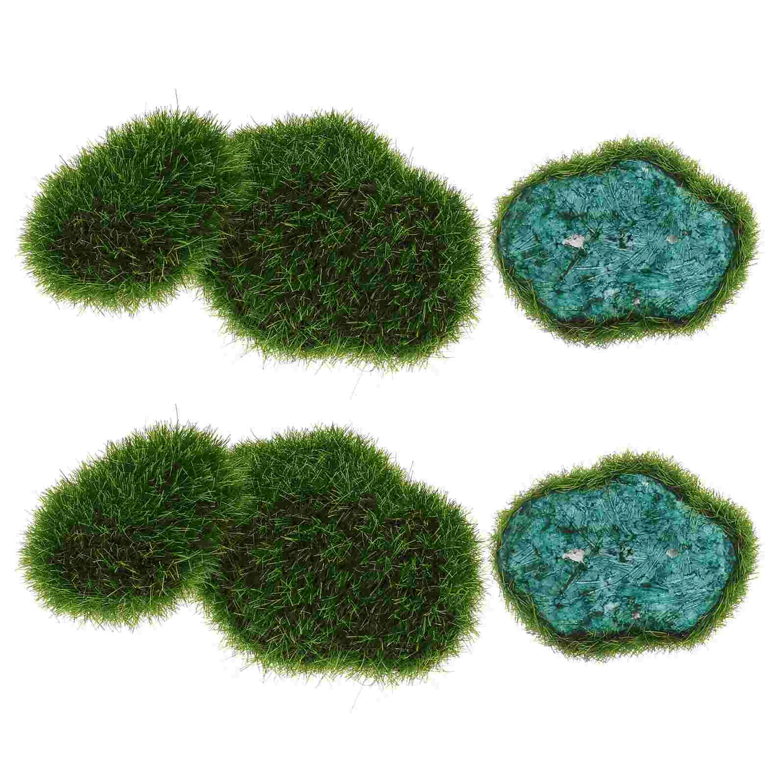 6 шт. реквизит из искусственного камня мха имитация мохового сочного горшка