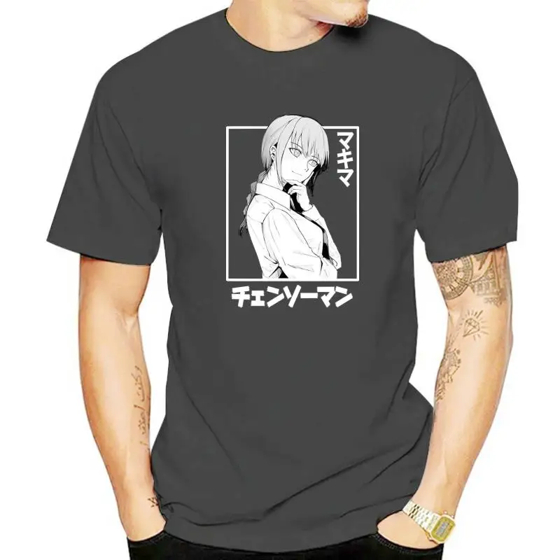

Japanese Anime Chainsaw Man Makima T Shirt Manga Graphic Tees Tops Cartoon T-shirt Unisex Hip Hop Oversized Cotton T-shirts Male