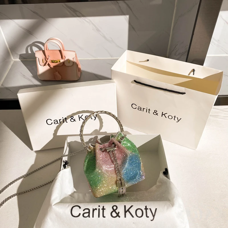 

Women's Summer Crystal Rhinestone Diamond Evening Clutch Purse Lady Bling Bag For Party Wedding Bag Chain Shoulder Crossbody Bag