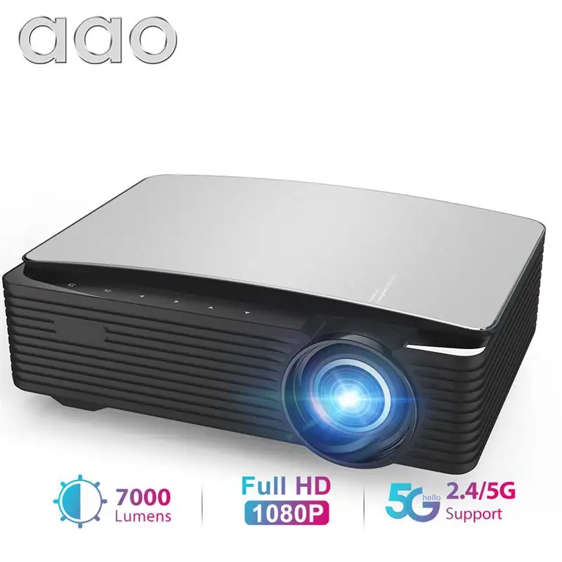 

Проектор AAO YG650, проектор Full HD, оригинальный проектор 1080P, проектор YG620 K25 2K 4K, проектор для смартфона Android, 3D домашний видеотеатр