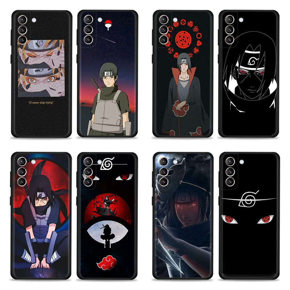 

Anime Naruto Haikyuu One Piece Phone Case For Samsung Galaxy S21 S20 FE S22 Ultra S10 S9 Plus Note 20 Ultra Silicone Capa