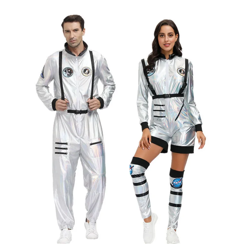 

2023 New Halloween Role-Playing Wandering Earth Sci-Fi Astronaut Space Suit Cosplay Couple One-Piece Performance Costume