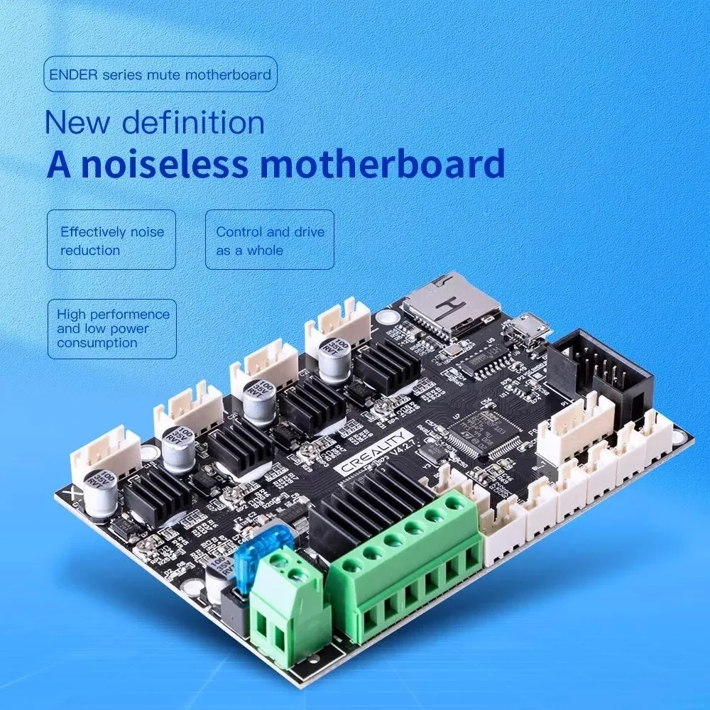 

CREALITY 3D V4.2.7 32bit Silent Board Motherboard TMC2225 Driver Marlin 2.0.1 for Ender-3 V2/Ender 3 Pro/Ender-3/Ender-5 Printer