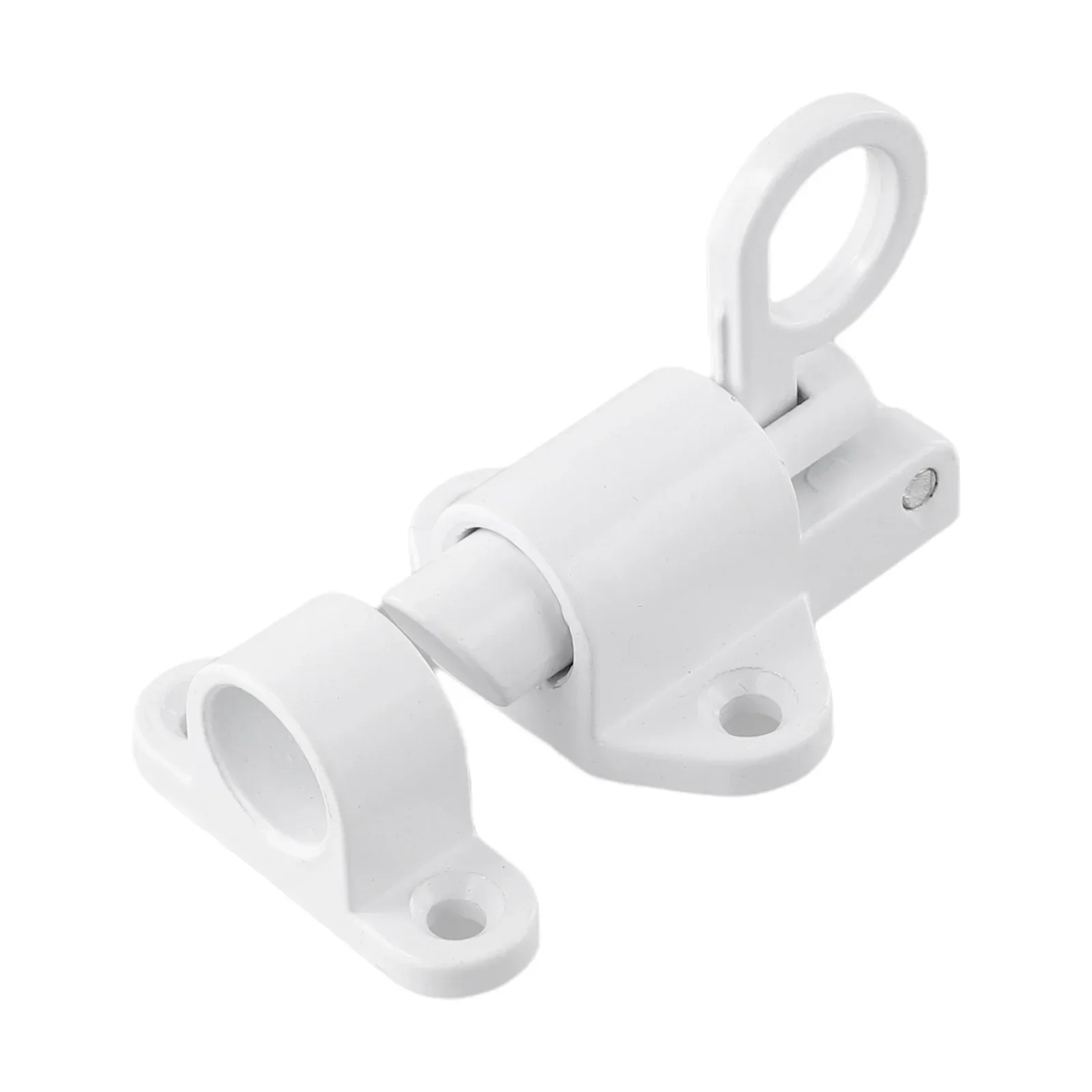 Болтовая защелка тянущаяся пружина алюминиевая черная защелкивающаяся дверь