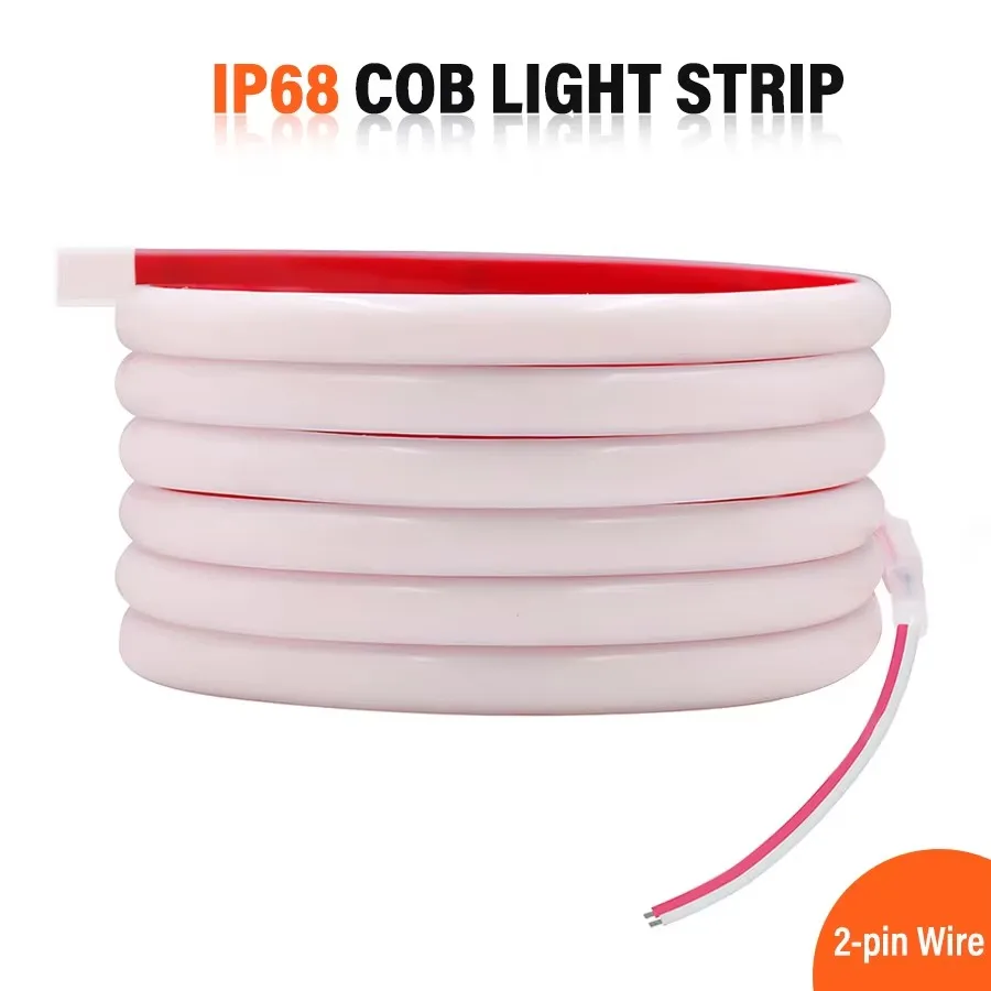 24 В 12 В IP68 COB светодиодная лента водонепроницаемая 3000K4000K 6000 К неоновый свет под водой 12 В 320 светодиодов/м гибкая лента RA90 освещение