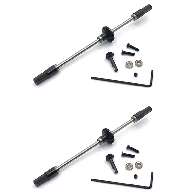 

2X Metal Rear Axle Steel Gear Bridge Kit For WPL D12 C14 C24 C34 B14 B24 B16 B36 1/16 RC Car Upgrade Parts