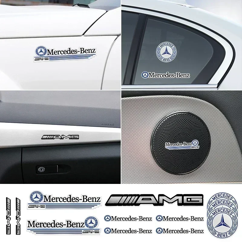 1 комплект наклейка на автомобильный значок украшение автомобиля для Mercedes Benz W204
