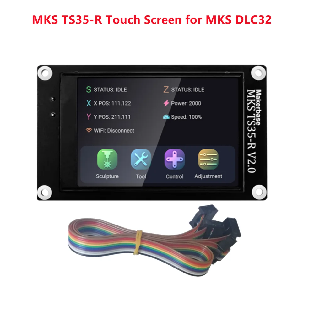 Лазерный маркировочный контроллер MKS DLC 32 grbl cnc TS35 с автономным дисплеем 32-битная